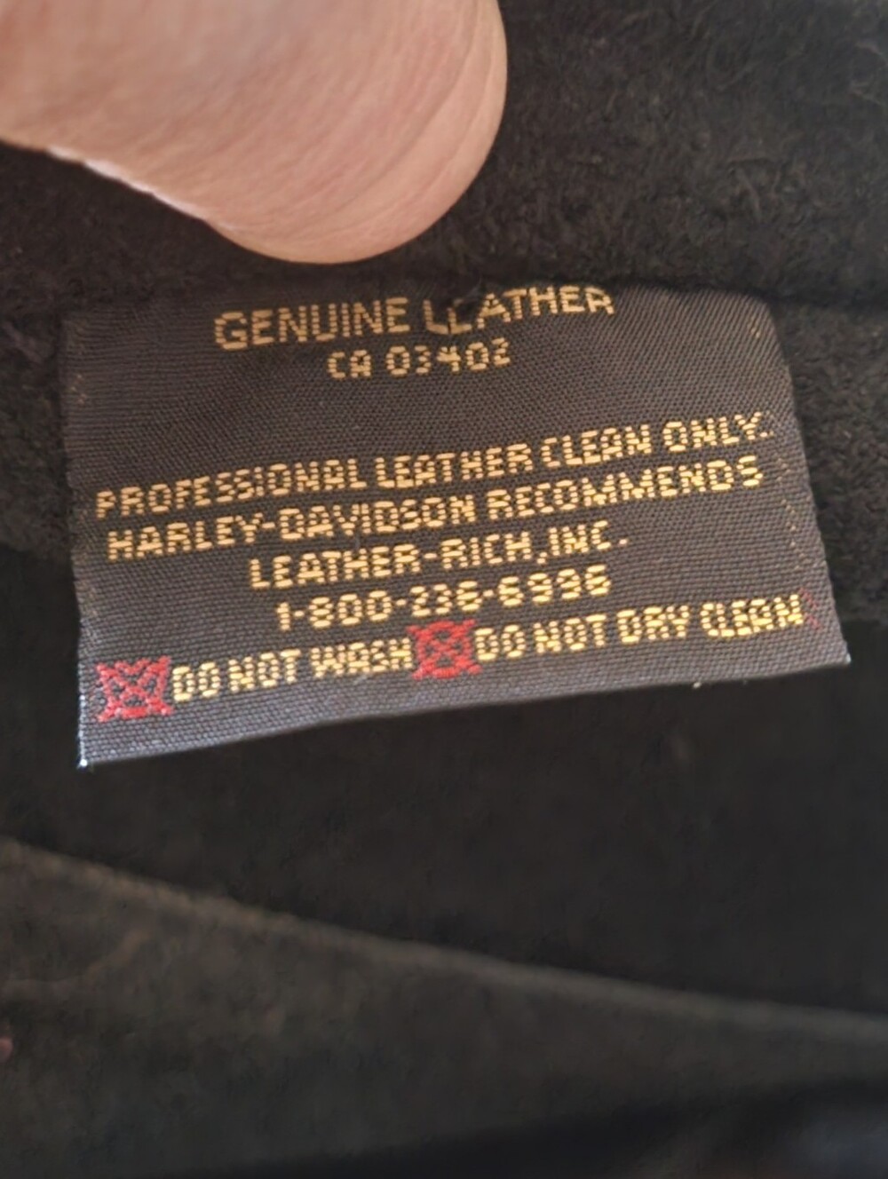 Harley-Davidson Black Leather Chaps